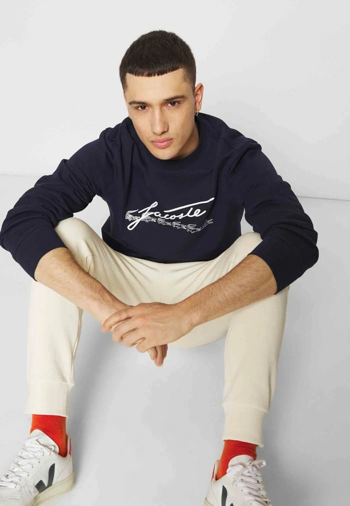Lacoste Sweatshirt - Navy Blue 9 Lacoste Sweatshirt - Navy Blue - Image 7