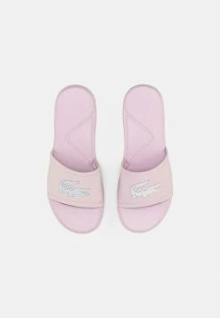 Lacoste SLIDE - Mules - Light Pink White -Lacoste Sales Store 80d8b9b1d7ae46239825f21a2ec96b92