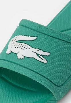 Lacoste SLIDE - Pool Slides - Green White -Lacoste Sales Store 82767d9c36c64703b1a9c7e92883fac3