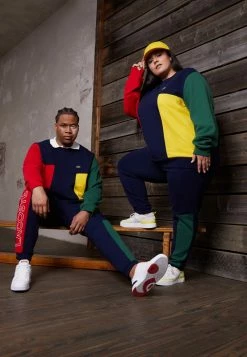 Lacoste PLUS UNISEX - Sweatshirt - Navy Blue/red/green/broom