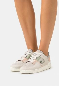 Lacoste COURT CAGE - Trainers - Off White/light Brown