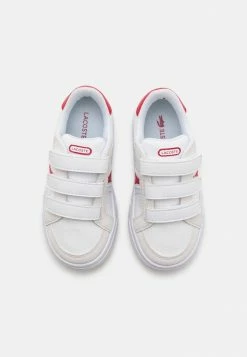 Lacoste UNISEX - Trainers - White/red -Lacoste Sales Store 9189f291f13a4c08a38de5af2bbd41e5