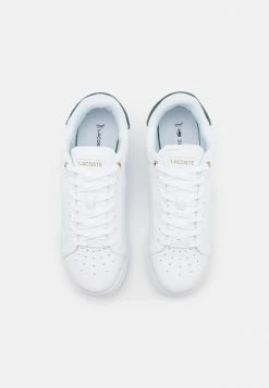 Lacoste TWIN SERVE - Trainers - White/dark Green -Lacoste Sales Store 9454417e4291410088217bdc02073f6c