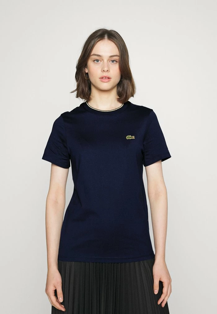 Lacoste Basic T-shirt - Navy Blue 7 Lacoste Basic T-shirt - Navy Blue - Image 5
