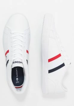 Lacoste LEROND - Trainers - White/navy/red -Lacoste Sales Store 9951aad74f2943ccbadd839992f313b2