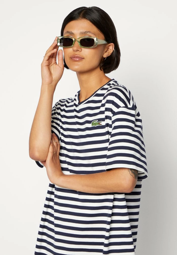Lacoste Jersey Dress - Marine/farine 6 Lacoste Jersey Dress - Marine/farine - Image 4