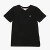 Lacoste BOY V-NECK TEE - Basic T-shirt - Noir -Lacoste Sales Store a66af51309ad4acc8339f47af34b36c9