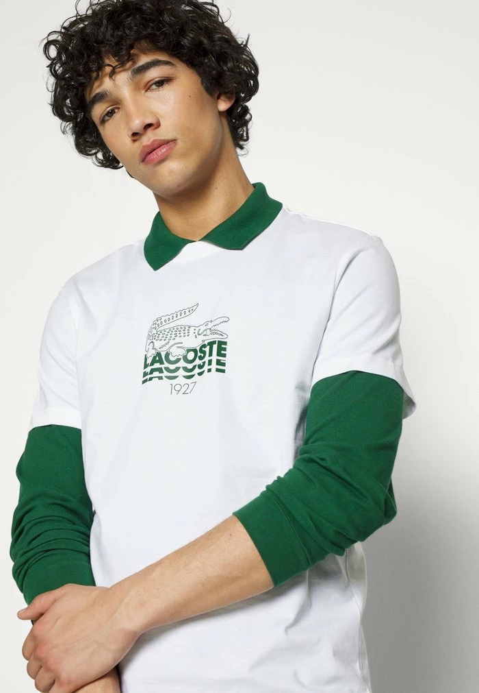 Lacoste Print T-shirt - White 9 Lacoste Print T-shirt - White - Image 7