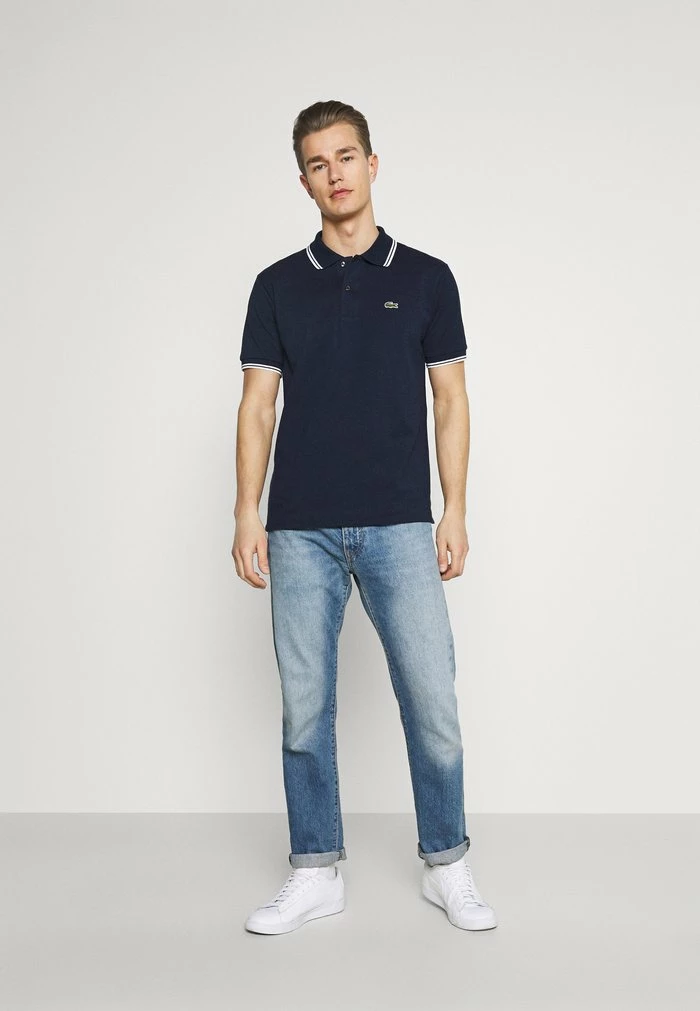 Lacoste Polo Shirt - Navy Blue/white 4 Lacoste Polo Shirt - Navy Blue/white - Image 2