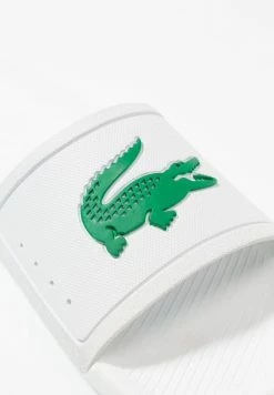 Lacoste CROCO SLIDE - Pool Slides - White -Lacoste Sales Store ae5584a546124739b0c594da89b9d588