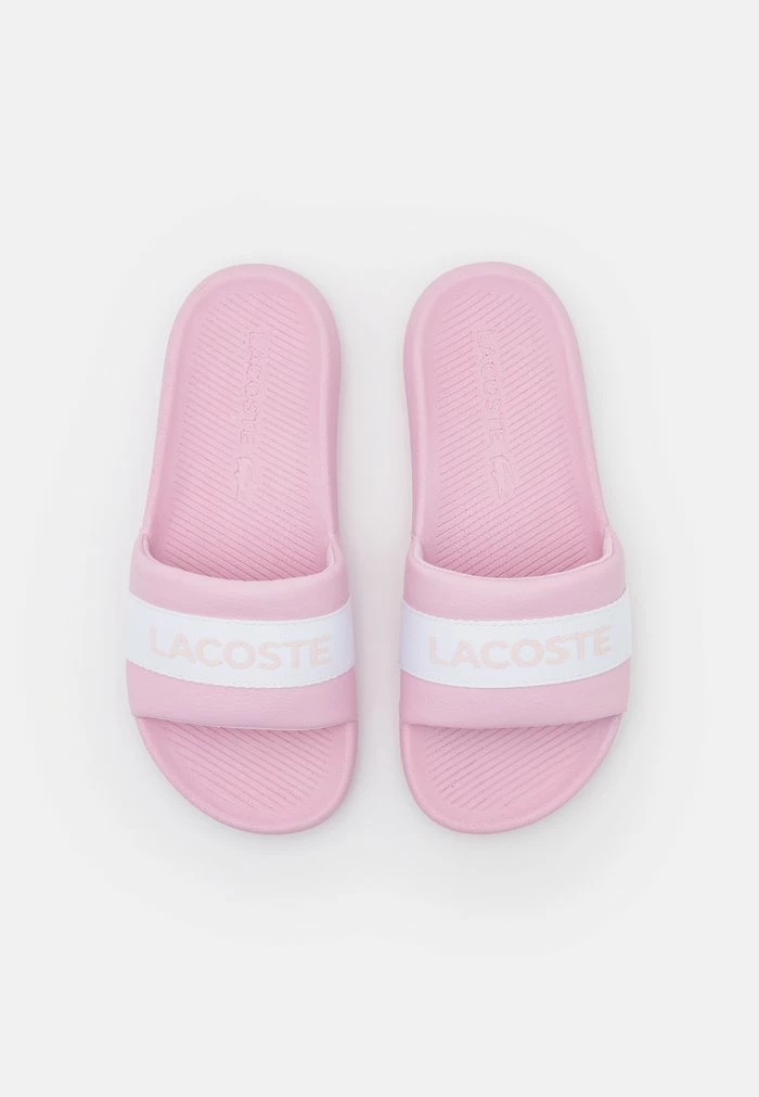 Lacoste CROCO SLIDE - Mules - Light Pink/white 8 Lacoste CROCO SLIDE - Mules - Light Pink/white - Image 6
