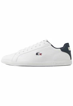 Lacoste GRADUATE - Trainers - White/navy/red -Lacoste Sales Store bb4ad95849e647b78453153360f935c5