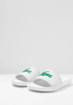 Lacoste CROCO SLIDE - Pool Slides - White -Lacoste Sales Store be4c9ed24f6244d6a45fc2ca774be64a