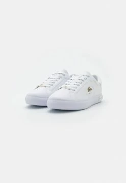 Lacoste POWER COURT - Trainers - White/platinum -Lacoste Sales Store c33df8e28bcd42e7af3d39fc2a3e2eab
