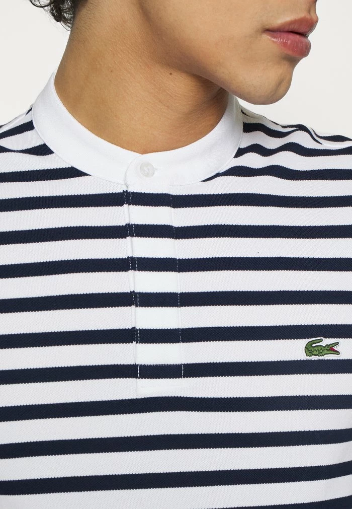 Lacoste Print T-shirt - White/navy Blue 10 Lacoste Print T-shirt - White/navy Blue - Image 8