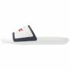 Lacoste CROCO SLIDE - Pool Slides - White/navy/red -Lacoste Sales Store ca7d0ad373994b43977cfbf0db684744
