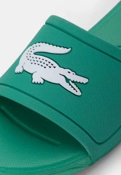 Lacoste SLIDE - Mules - Green White -Lacoste Sales Store cd9b2f0bee6b43ad9115cf92fdd1a0b8