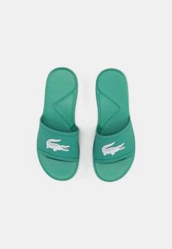Lacoste SLIDE - Mules - Green White -Lacoste Sales Store d0b6ebb3e684402bb8fe8e663f463923