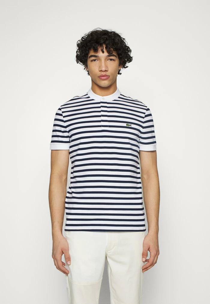 Lacoste Print T-shirt - White/navy Blue 5 Lacoste Print T-shirt - White/navy Blue - Image 3