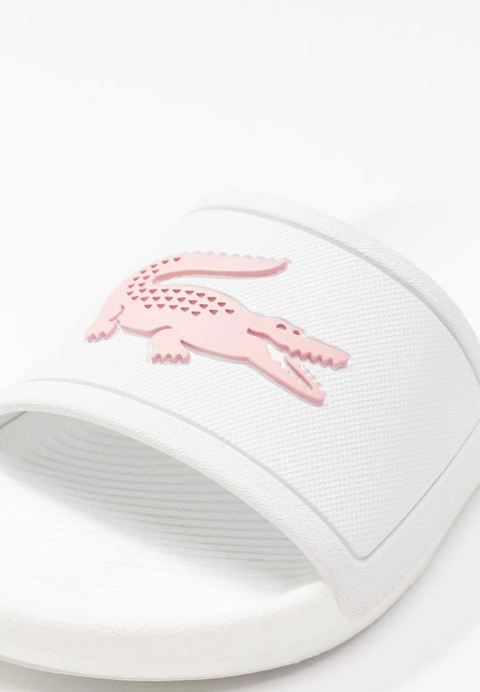 Lacoste CROCO SLIDE - Pool Slides - White 5 Lacoste CROCO SLIDE - Pool Slides - White - Image 3
