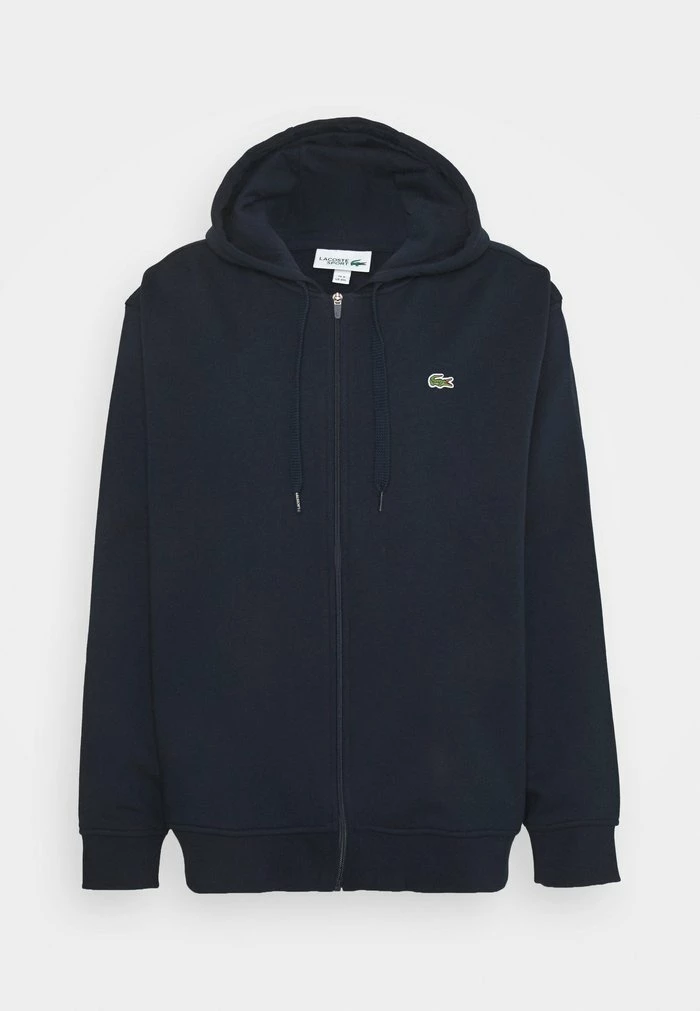 Lacoste Zip-up Sweatshirt - Marine 3 Lacoste Zip-up Sweatshirt - Marine