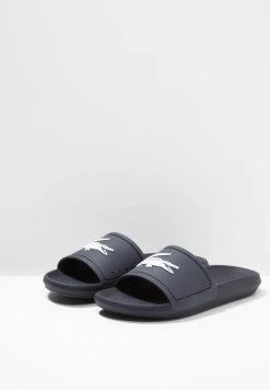 Lacoste CROCO SLIDE - Pool Slides - Navy -Lacoste Sales Store d60a2feaf4c544ca98b675914f7d02d2