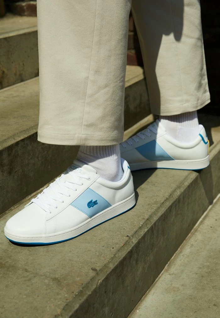 Lacoste CARNABY EXCLUSIVE - Trainers - White/light Blue 5 Lacoste CARNABY EXCLUSIVE - Trainers - White/light Blue - Image 3