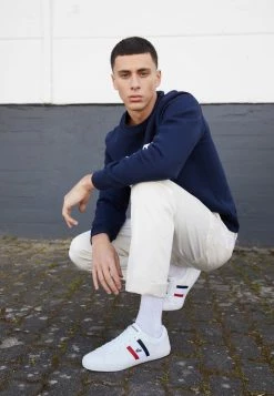 Lacoste LEROND - Trainers - White/red/navy