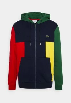 Lacoste UNISEX - Zip-up Sweatshirt - Navy Blue/red/green/broom -Lacoste Sales Store e067846928a14596b53232a5dc249a0e