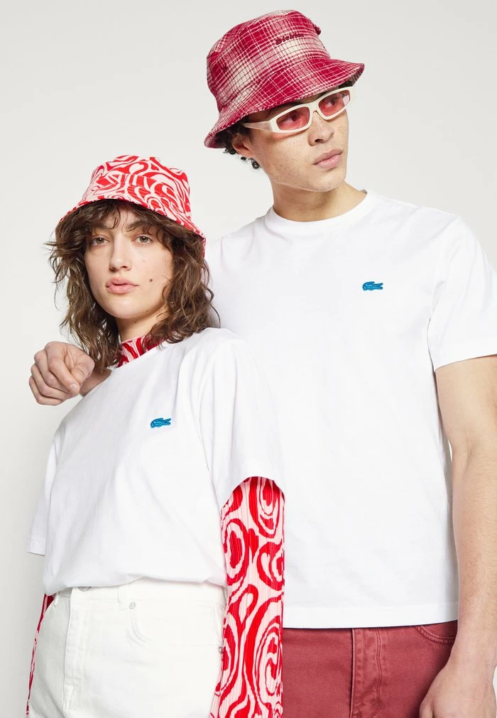 Lacoste UNISEX EXCLUSIVE - Basic T-shirt - White 3 Lacoste UNISEX EXCLUSIVE - Basic T-shirt - White