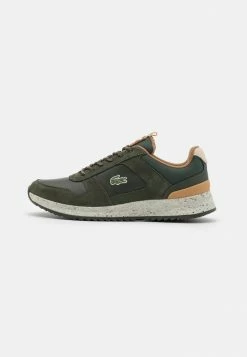 Lacoste JOGGEUR - Trainers - Dark Green/off-white