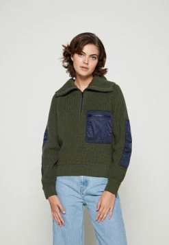 Lacoste Sales Store 19 Lacoste Jumper - Baobab/navy Blue