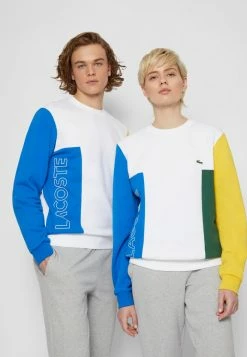 Lacoste UNISEX - Sweatshirt - White/blue Royal/broom/green -Lacoste Sales Store e8f31cbadb5c463ea06adc2f9150bc99