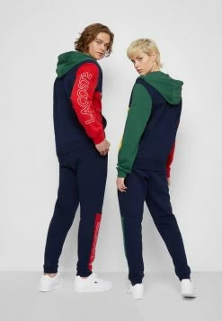 Lacoste UNISEX - Zip-up Sweatshirt - Navy Blue/red/green/broom -Lacoste Sales Store ede4c1e3f4de413dac619ecedb3cebe1