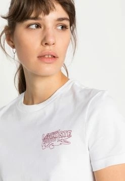 Lacoste Print T-shirt - White -Lacoste Sales Store ef421b57c1e74349b8c5be2633c4a0c5