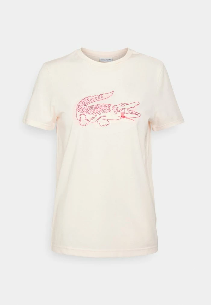 Lacoste Print T-shirt - Flesh 7 Lacoste Print T-shirt - Flesh - Image 5