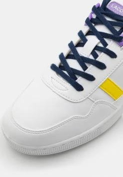 Lacoste T-CLIP UNISEX - Trainers - White/yellow -Lacoste Sales Store efed4449fabe48e3bfe01507e75dc113