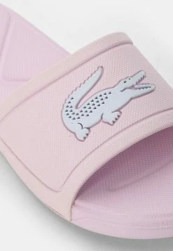 Lacoste SLIDE - Pool Slides - Light Pink White -Lacoste Sales Store f0a6d939cd3f4a258a231252d5aae232