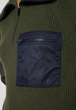 Lacoste Jumper - Baobab/navy Blue -Lacoste Sales Store f0ea3f26a43249708ee4057235255af1