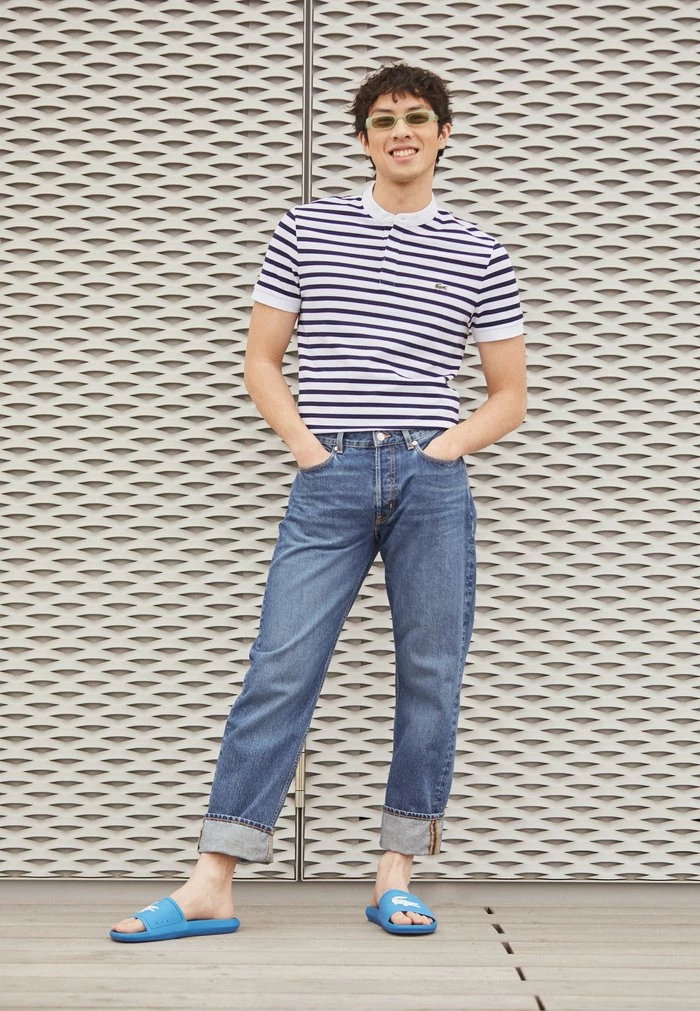 Lacoste EXCLUSIVE - Pool Slides - Blue/white 3 Lacoste EXCLUSIVE - Pool Slides - Blue/white