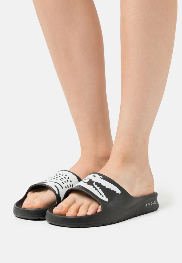 Lacoste CROCO - Mules - Black/white 3 Lacoste CROCO - Mules - Black/white