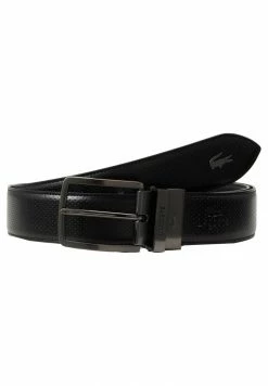 Lacoste REVERSIBLE CURVED STITCHED EDGES - Belt - Black -Lacoste Sales Store f53f8aba3eef49729fa4a83124d941b3