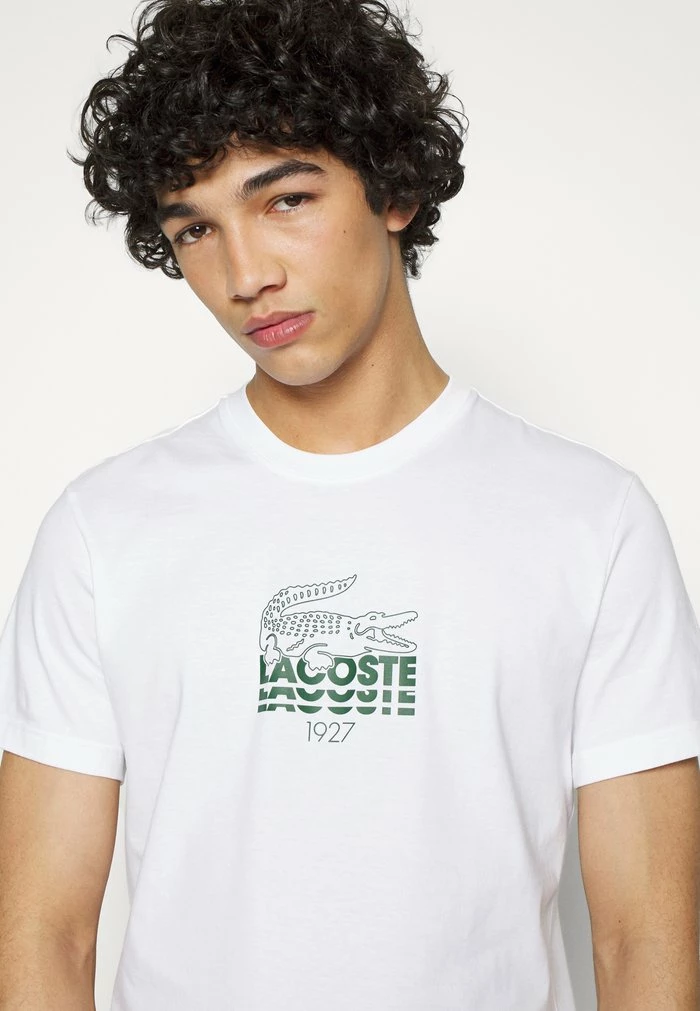Lacoste Print T-shirt - White 10 Lacoste Print T-shirt - White - Image 8