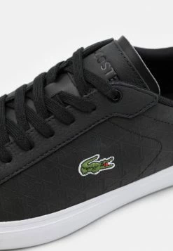 Lacoste POWERCOURT - Trainers - Black/white -Lacoste Sales Store fb7eb6891208410f88ea390f49ac88a4