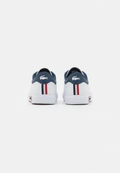 Lacoste POWERCOURT - Trainers - White/navy/red -Lacoste Sales Store fd39173aab2146dd91dc19c7b3d08618