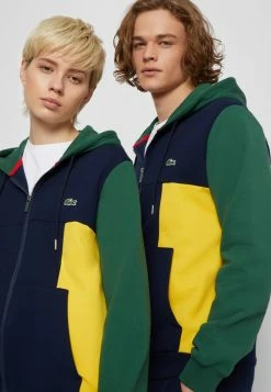 Lacoste UNISEX - Zip-up Sweatshirt - Navy Blue/red/green/broom -Lacoste Sales Store ffd8741f144b49a5bd6214df451180fc